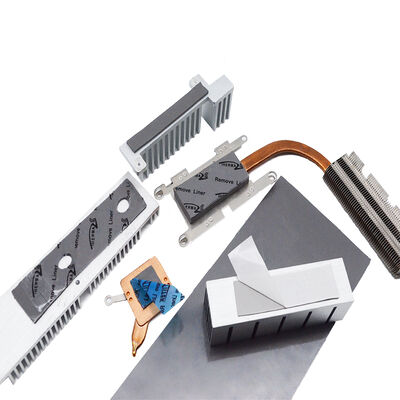 Самоклеящаяся серая термосиликоновая проводящая прокладка 7,5 Вт для тепловыделения серверов AI процессоров AI